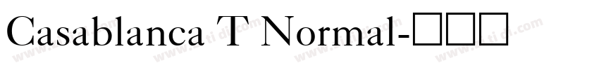Casablanca T Normal字体转换